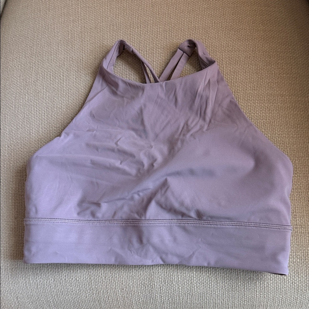 lululemon athletica High-Neck Sports Bralette in Mauve